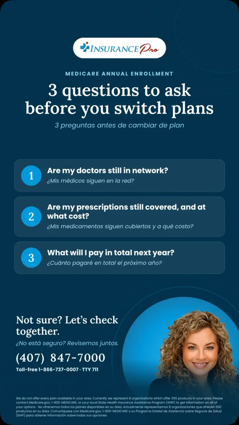 Before you switch Medicare plans, ask these 3 questions (Insurance Pro reel)
